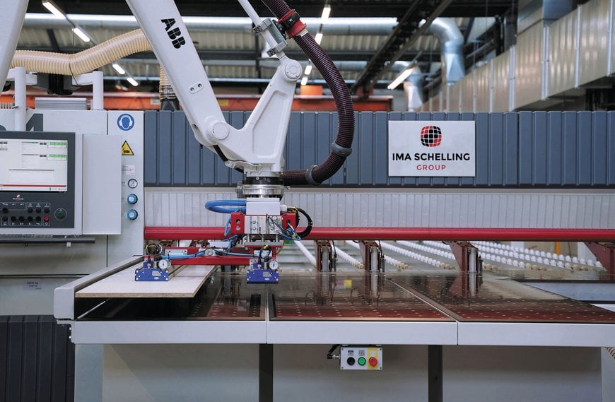 Robot.work automation solution for IMA Schelling's cut-to-size saws